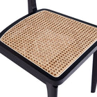 Manhattan Comfort Giverny Industry Chic Wood Dining Chair in Black and Natural - Set of 2