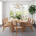 Manhattan Comfort Giverny Industry Chic Wood Dining Chair in Natural - Set of 2