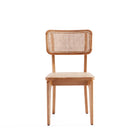 Manhattan Comfort Giverny Industry Chic Wood Dining Chair in Natural - Set of 2