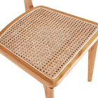 Manhattan Comfort Giverny Industry Chic Wood Dining Chair in Natural - Set of 2