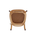 Manhattan Comfort Paragon Industry Chic Cane Back Wood Upholstered Dining Chair in Oatmeal - Set of 2 - DCCA05-OM