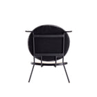 Manhattan Comfort Jardin Industry Chic Cane Back Upholstered Dining Chair in Black and Gray - Set of 2