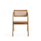 Manhattan Comfort Lambinet Industry Chic Wood Folding Chair in Natural - Set of 2