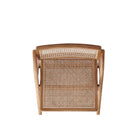 Manhattan Comfort Lambinet Industry Chic Wood Folding Chair in Natural - Set of 2