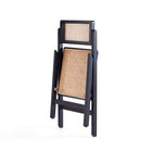 Manhattan Comfort Pullman Industry Chic Wood Folding Chair in Black and Natural - Set of 2