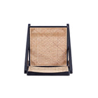Manhattan Comfort Pullman Industry Chic Wood Folding Chair in Black and Natural - Set of 2