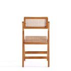 Manhattan Comfort Pullman Industry Chic Wood Folding Chair in Natural - Set of 2