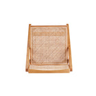 Manhattan Comfort Pullman Industry Chic Wood Folding Chair in Natural - Set of 2
