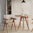Manhattan Comfort Hamlet Industry Chic Wood Armchair in Natural