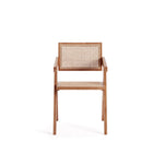 Manhattan Comfort Hamlet Industry Chic Wood Armchair in Natural