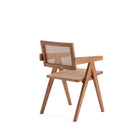 Manhattan Comfort Hamlet Industry Chic Wood Armchair in Natural