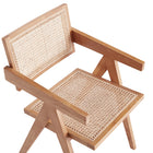 Manhattan Comfort Hamlet Industry Chic Wood Armchair in Natural