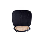 Manhattan Comfort Versailles Industry Chic Wood Dining Chair in Black and Natural - Set of 2 - DCCA11-BK