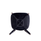 Manhattan Comfort Versailles Industry Chic Wood Dining Chair in Black and Natural - Set of 2 - DCCA11-BK