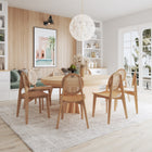 Manhattan Comfort Versailles Industry Chic Wood Dining Chair in Natural - Set of 2 - DCCA11-NA