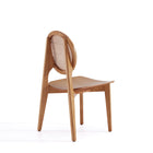 Manhattan Comfort Versailles Industry Chic Wood Dining Chair in Natural - Set of 2 - DCCA11-NA