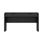 Manhattan Comfort Grace Modern 54" Office Desk in Black (2-Drawer)