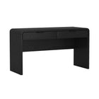 Manhattan Comfort Grace Modern 54" Office Desk in Black (2-Drawer)