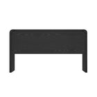Manhattan Comfort Grace Modern 54" Office Desk in Black and Gold (2-Drawer)