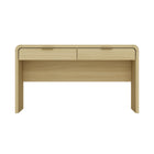 Manhattan Comfort Grace Modern 54" Office Desk in Natural Oak (2-Drawer)