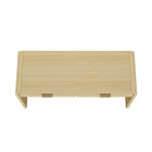 Manhattan Comfort Grace Modern 54" Office Desk in Natural Oak (2-Drawer) - DK001-GNO