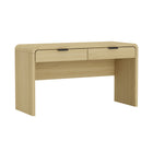 Manhattan Comfort Grace Modern 54" Office Desk in Natural Oak (2-Drawer) - DK001-NO