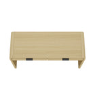 Manhattan Comfort Grace Modern 54" Office Desk in Natural Oak (2-Drawer) - DK001-NO