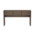 Manhattan Comfort Linda Modern Console Table in Walnut Brown (3-Drawer)