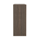 Manhattan Comfort Linda Modern Console Table in Walnut Brown (3-Drawer)