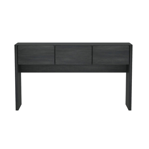 Manhattan Comfort Linda Modern Console Table in Charcoal Gray (3-Drawer)