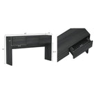 Manhattan Comfort Linda Modern Console Table in Charcoal Gray (3-Drawer)