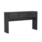Manhattan Comfort Linda Modern Console Table in Charcoal Gray (3-Drawer)