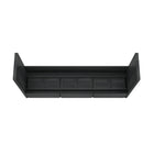 Manhattan Comfort Linda Modern Console Table in Charcoal Gray (3-Drawer)