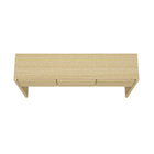Manhattan Comfort Linda Modern Console Table in Natural Oak (3-Drawer)