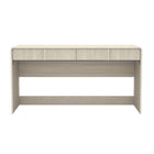 Manhattan Comfort Novara Contemporary 60" Writing Desk in Whitewashed Oak (2-Drawer)