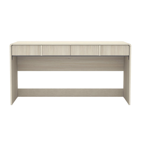 Manhattan Comfort Novara Contemporary 60" Writing Desk in Whitewashed Oak (2-Drawer)