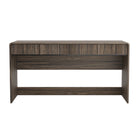 Manhattan Comfort Novara Contemporary 60" Writing Desk in Jacobean Walnut (2-Drawer)