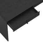 Manhattan Comfort Novara Contemporary 60" Writing Desk in Black (2-Drawer)