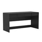 Manhattan Comfort Novara Contemporary 60" Writing Desk in Black (2-Drawer)