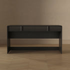 Manhattan Comfort Novara Contemporary 60" Writing Desk in Black (2-Drawer)