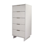 Manhattan Comfort Granville Modern 24" Chest in White (5-Drawer)