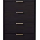 Manhattan Comfort Granville Modern 24" Chest in Black (5-Drawer)