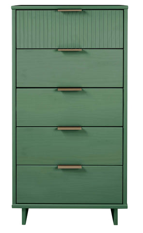 Manhattan Comfort Granville Modern 24" Chest in Sage Green (5-Drawer)