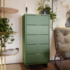 Manhattan Comfort Granville Modern 24" Chest in Sage Green (5-Drawer)