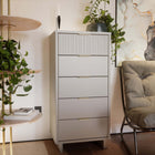 Manhattan Comfort Granville Modern 24" Chest in Light Gray (5-Drawer)