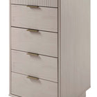 Manhattan Comfort Granville Modern 24" Chest in Light Gray (5-Drawer)
