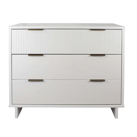 Manhattan Comfort Granville Modern 38" Dresser in White (3-Drawer)