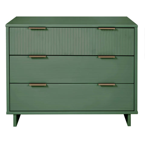 Manhattan Comfort Granville Modern 38" Dresser in Sage Green (3-Drawer)