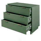 Manhattan Comfort Granville Modern 38" Dresser in Sage Green (3-Drawer)