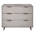 Manhattan Comfort Granville Modern 38" Dresser in Light Gray (3-Drawer)